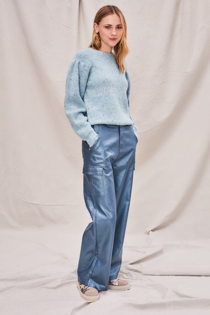 Sweater Lurex Turquesa