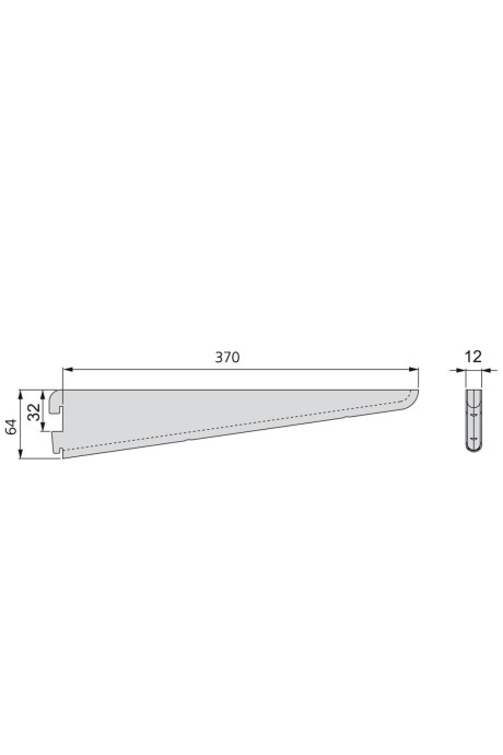Mensula 37 Cm Para Rieles De Acero Mensula 37 Cm Para Rieles De Acero
