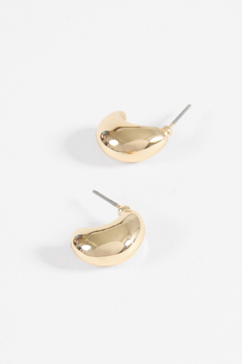Aros mini gota dorado