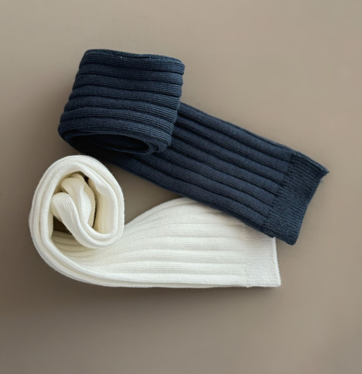 Medias Acabaladas Sin Talón - Blanco 