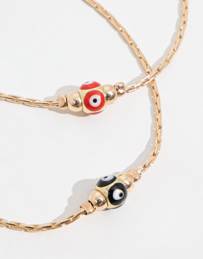 Pulseras Flexibles Sets Metal Set De Pulseras - Dorado