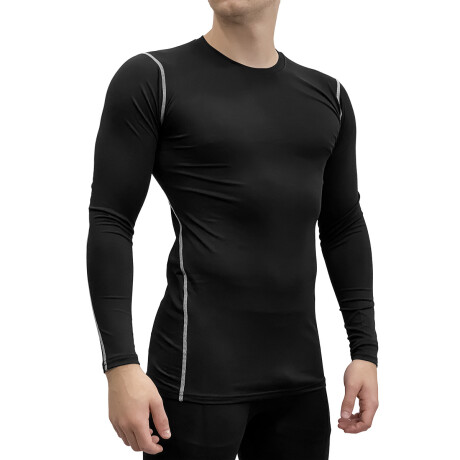 Set X4 Remera Térmica Deportiva Manga Larga Para Hombre Multicolor