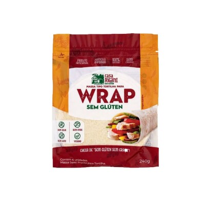 Wrap Sin Gluten Casa Rigani 6 Unidades Wrap Sin Gluten Casa Rigani 6 Unidades