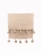 ALFOMBRA ALGODÓN BORLAS BEIGE