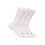 Hoka Medias Crew Run Sock 3 Pack - Blanco Blanco