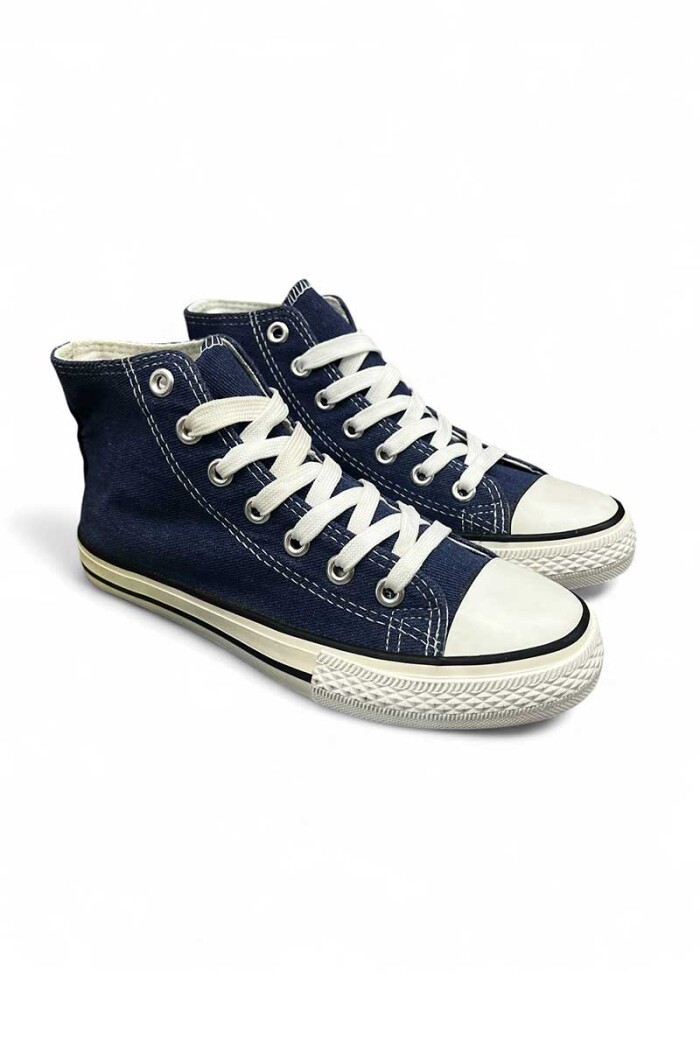 BOTA DEPORTIVA MEDIO BASKET LONA ADULTO Azul