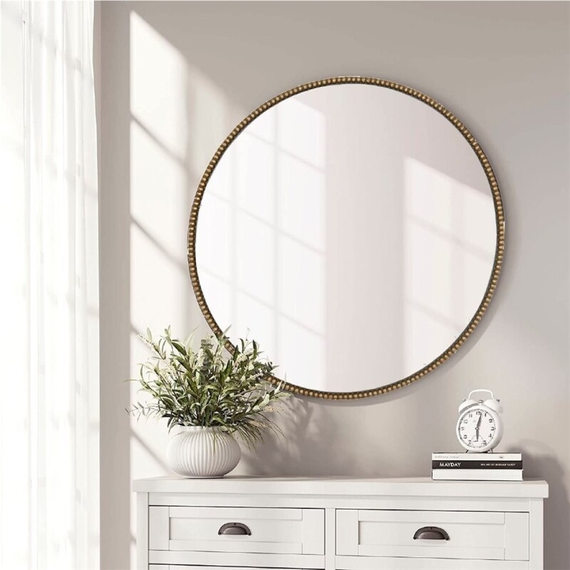 ESPEJO CIRCULAR MARCO PERLAS D50CM ESPEJO CIRCULAR MARCO PERLAS D50CM