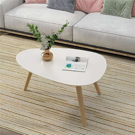 Mesa Centrica Triang Bamboo C/Blanco 99X70X46Cm