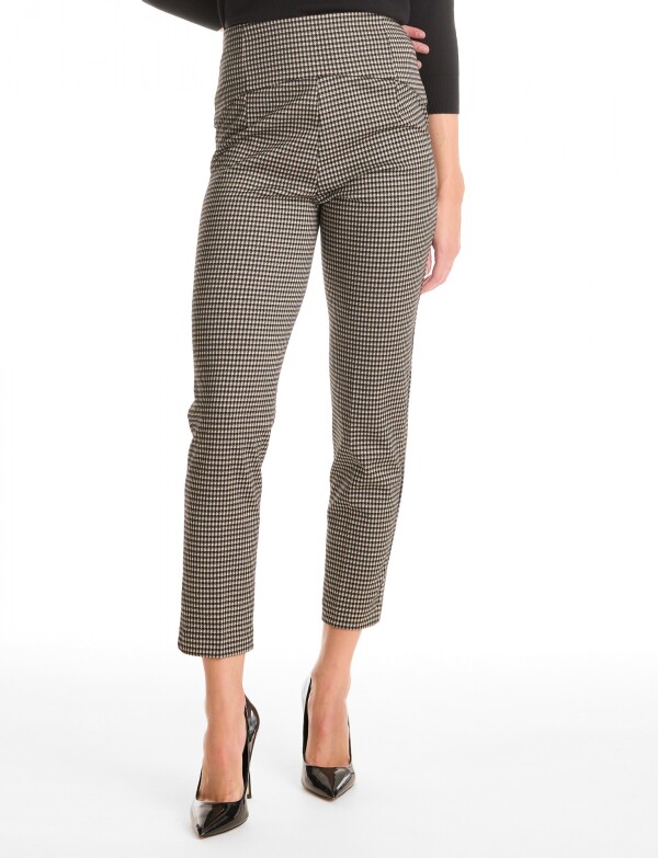 Pantalon Pull On NEGRO/BEIGE