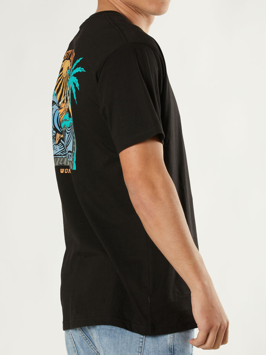 T-SHIRT DIVER RUSTY - Negro 