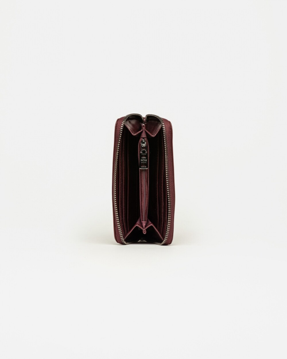 Billetera Mint en efecto cuero Bordeaux