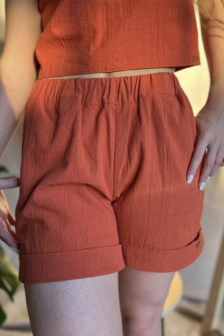 Short Chad Liso Naranja