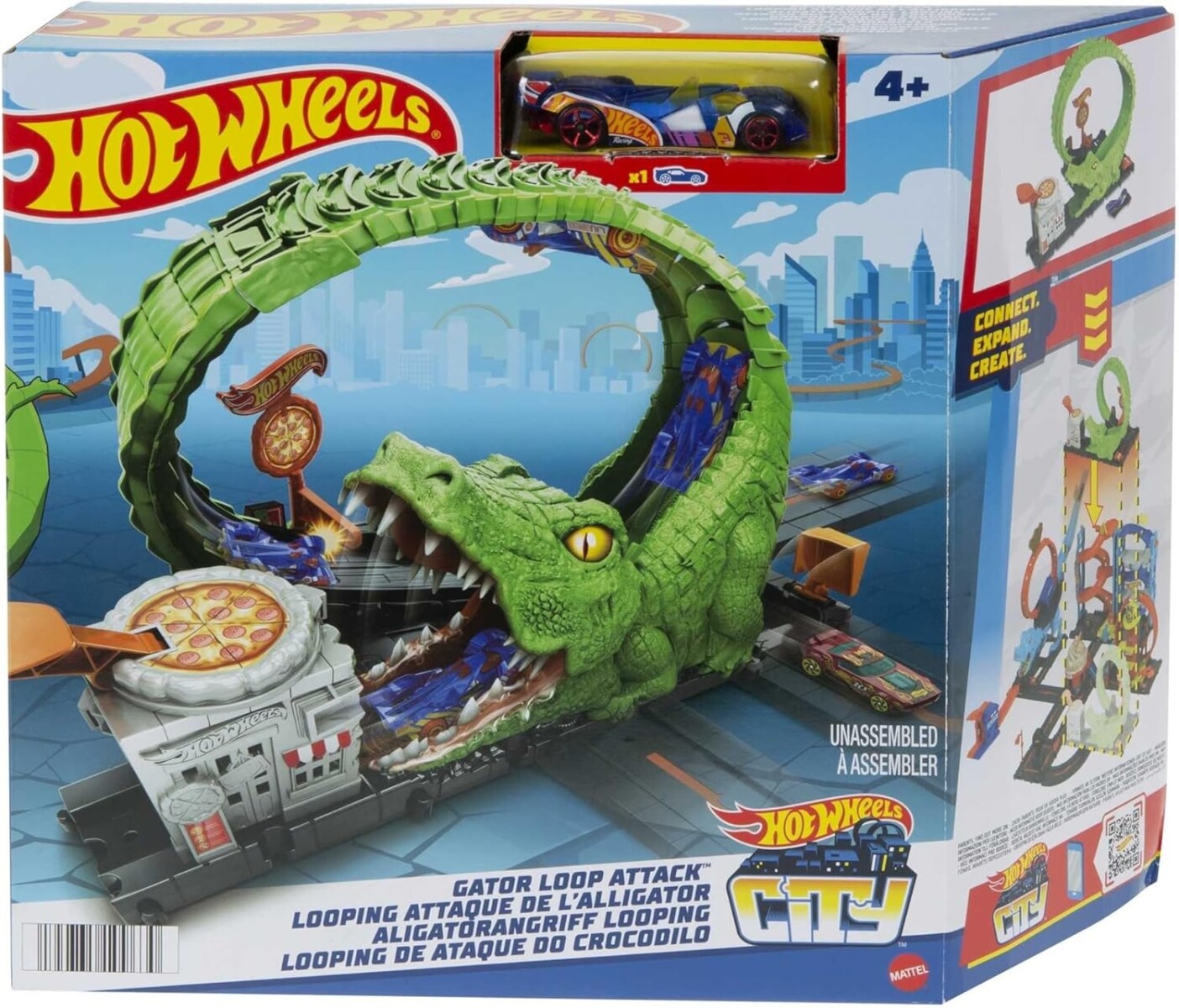Pista Hotwheels Ataque Del Cocodrilo 