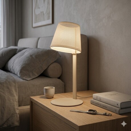 Portátil led integrada efecto luz flotante 8w Dorada champagne