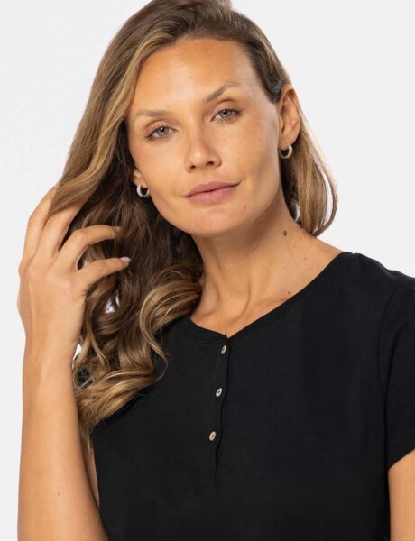 REMERA LISA Negro