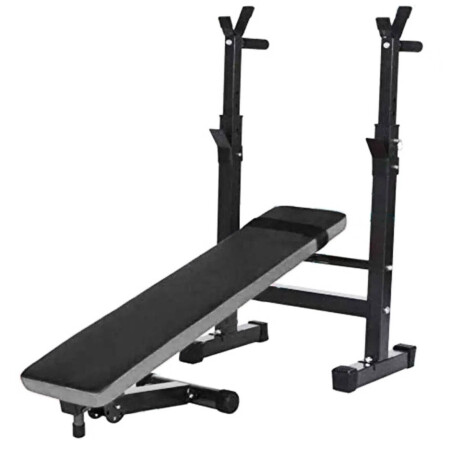 Banco De Pecho + Barra 1.50m + 2 Mancuernas + 40kg 2x10Kg+8x2.5Kg