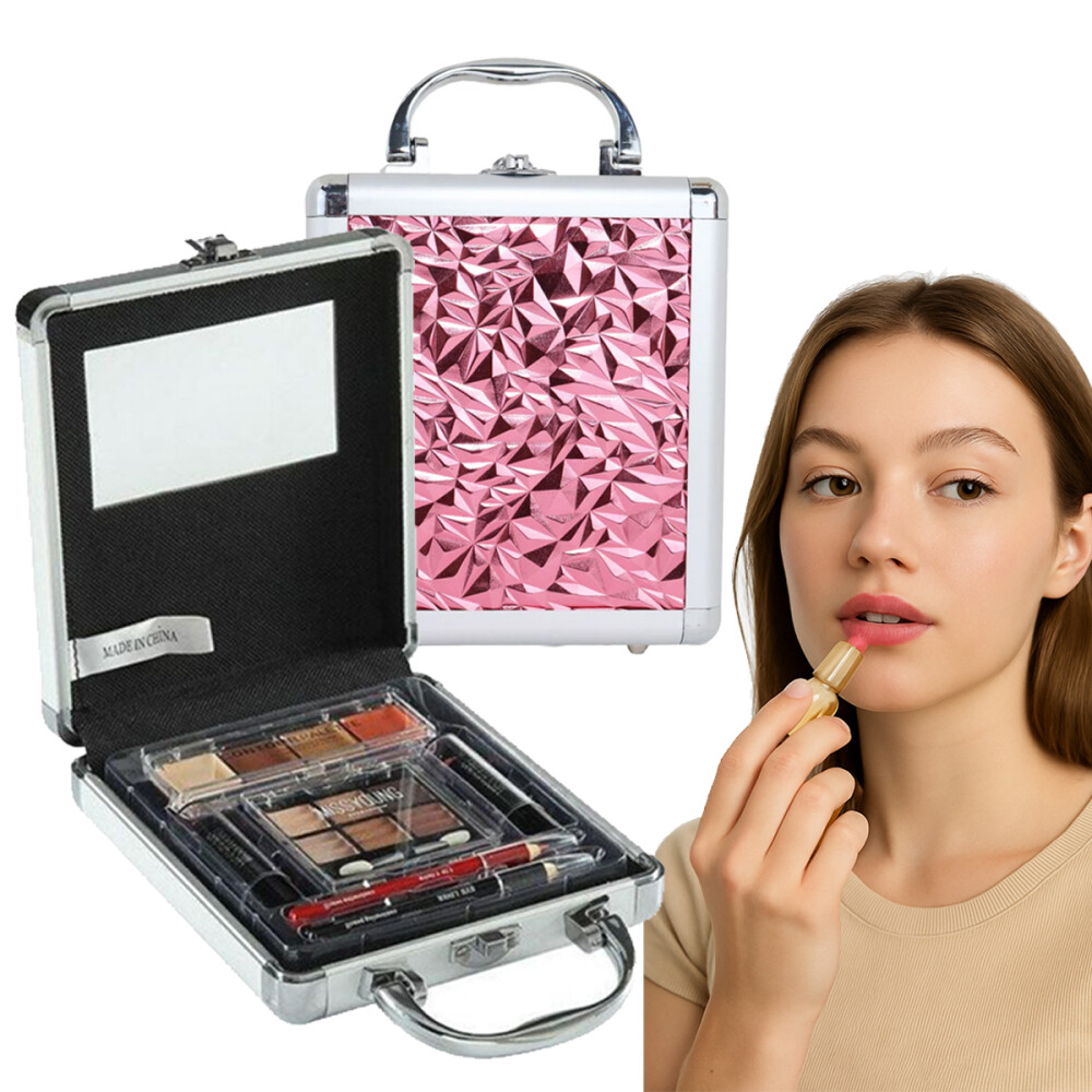 Valija De Maquillaje Chica Con Cosmeticos Incluidos Rosa