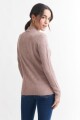 Sweater media polera BEIGE