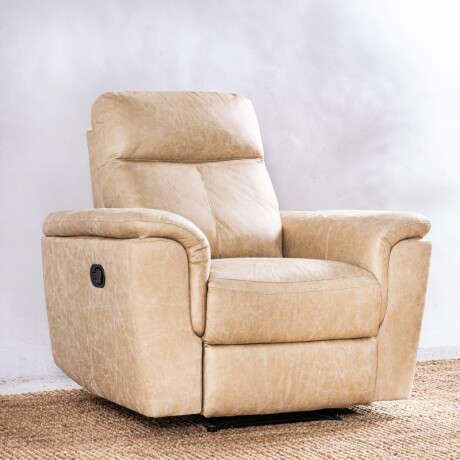 Sillón Reclinable Thomas 1 Cuerpo Beige Beige