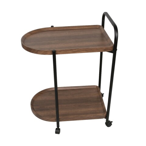 CARRITO MARRON P/SERVIR 2 NIV 60X40X83CM Unica