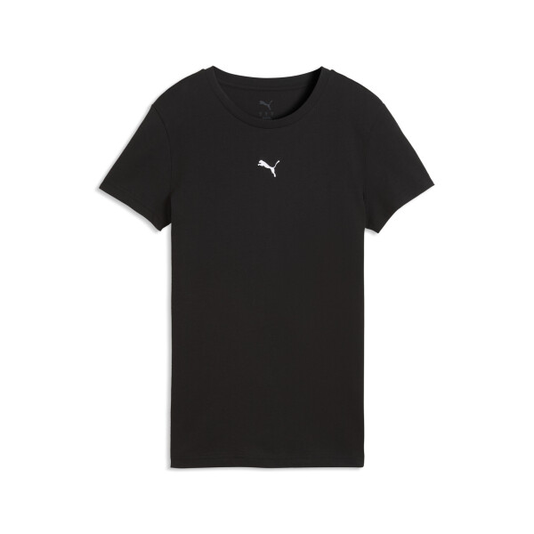 Remera Puma ESS Centered Cat Logo Tee de Mujer - 692916 01 Negro