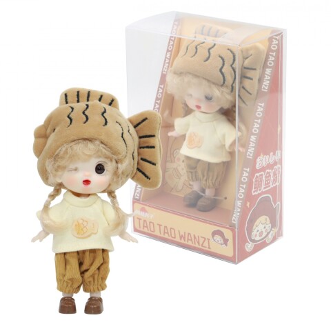 MUÑECA ARTICULADA DE 16 CM CON SOMBRERO – MARRÓN MUÑECA ARTICULADA DE 16 CM CON SOMBRERO – MARRÓN