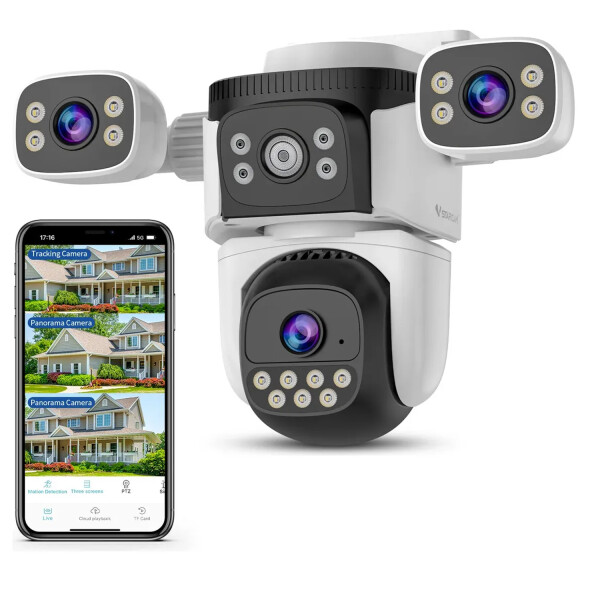 Camara Cuadruple Smart Xion Movimiento Full Hd Nocturna MULTI CAMARA SMART XION XI-CCTV400