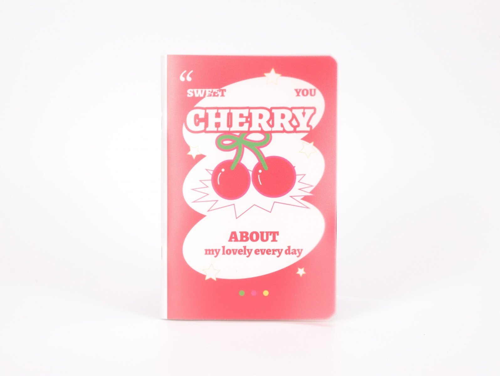 CUADERNO A5 ABROCHADO (CEREZA) 