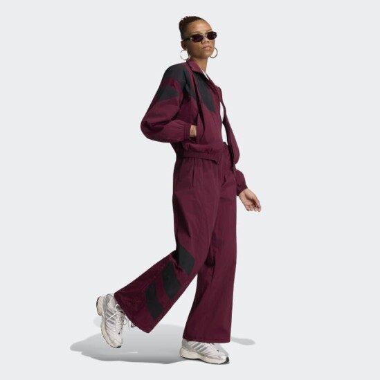 Pantalón Adidas Deportivo Blocking Rojo