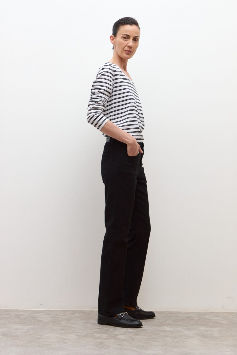 Pantalón recto Amy negro