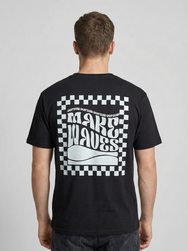 T-SHIRT MAKE WAVES NEGRO