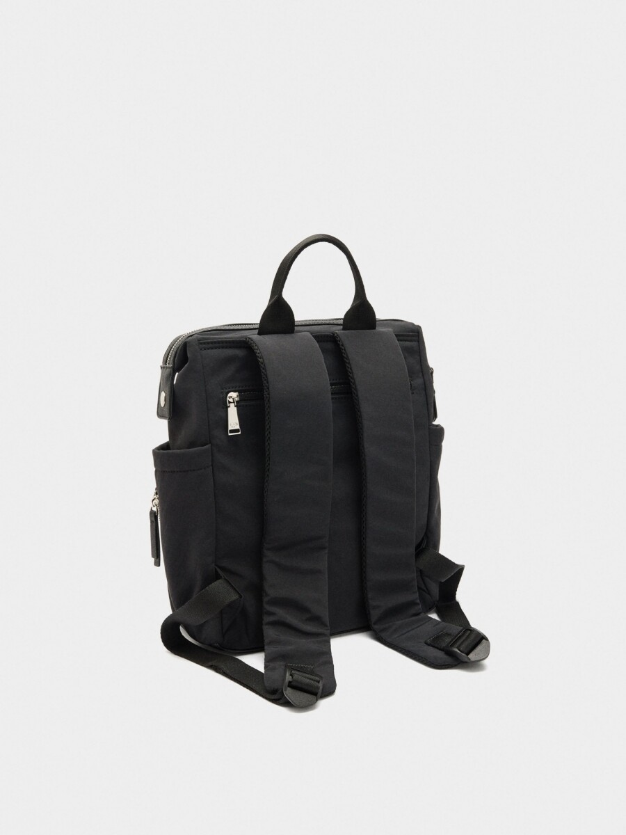 Mochila De Nylon Para Portátil 13" negro