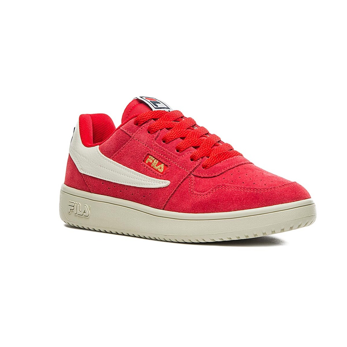 Championes Mujer Gamuza Fila Acd Classic - Rojo-blanco 