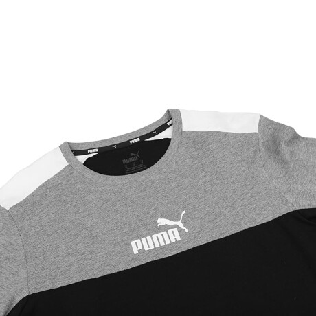 ESS+ Block Tee Black & Grey