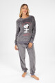 Pijama morning rituals coral fleece Gris melange