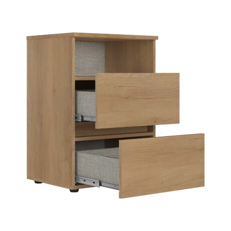 MESA DE LUZ 2 CAJONES MDP MARRON CONDESSA