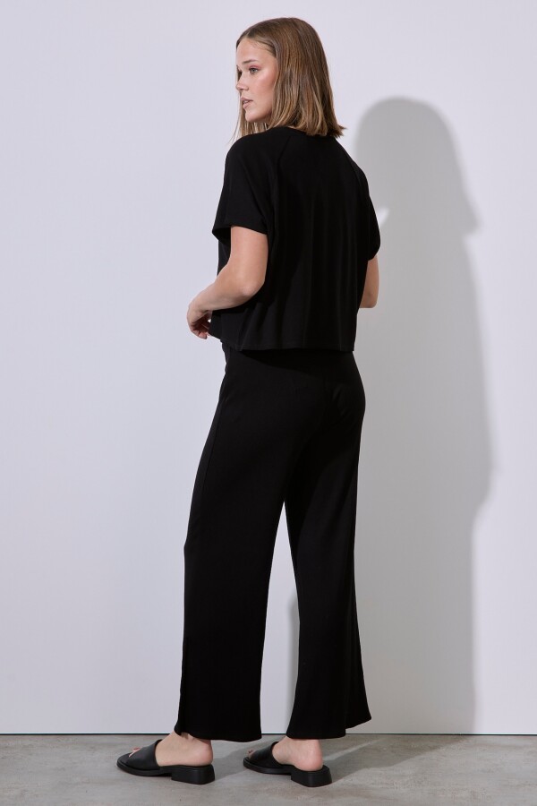 Pantalon Rib NEGRO