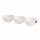 Copetinero Le Chef Redondo con 3 Divisiones 31.5x10.5x5.5Cm Blanco