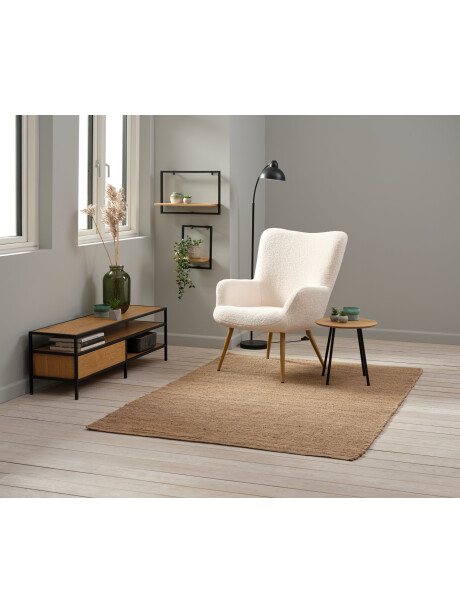Mesa auxiliar NYBO Ø40 roble/negro Mesa auxiliar NYBO Ø40 roble/negro