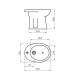 Bidet Blanco Brillo Ferrum Andina 1 Agujero BLANCO