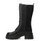 Bota de Mujer Miss Carol TOLLER de caña alta acordonada Negro