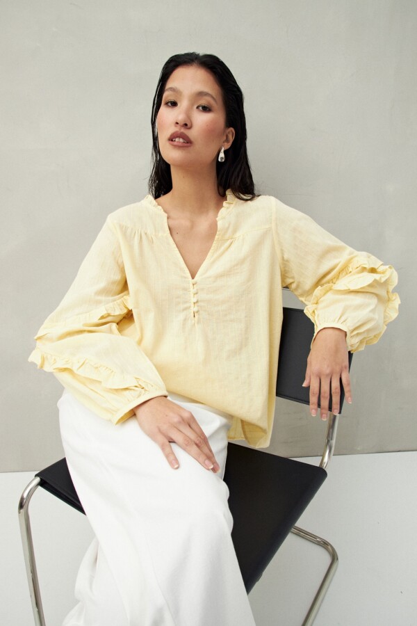 BLUSA CARMEN Manteca