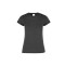Camiseta jaspe a la base dama Negro jaspe