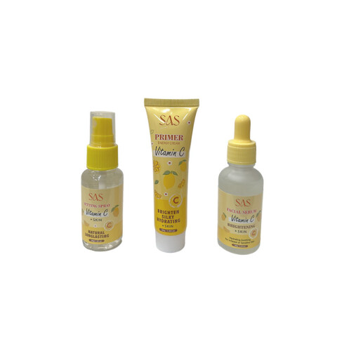 SAS Set facial serum+primer+spray fijador vitamina C Sas Set Facial Serum+primer+spray Fijador Vitamina C