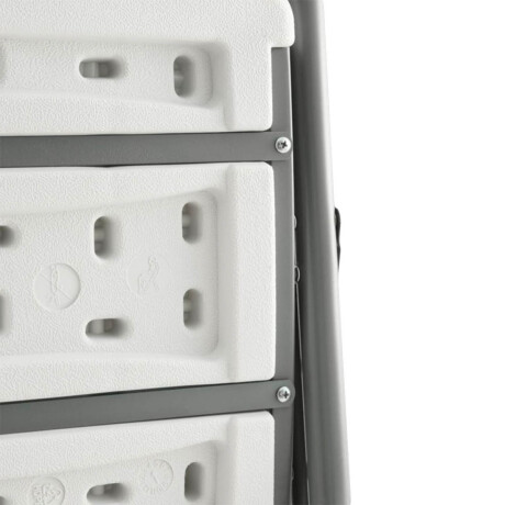 Sillas Plegables Metal Set X2 Jardín Hogar Camping Blanco