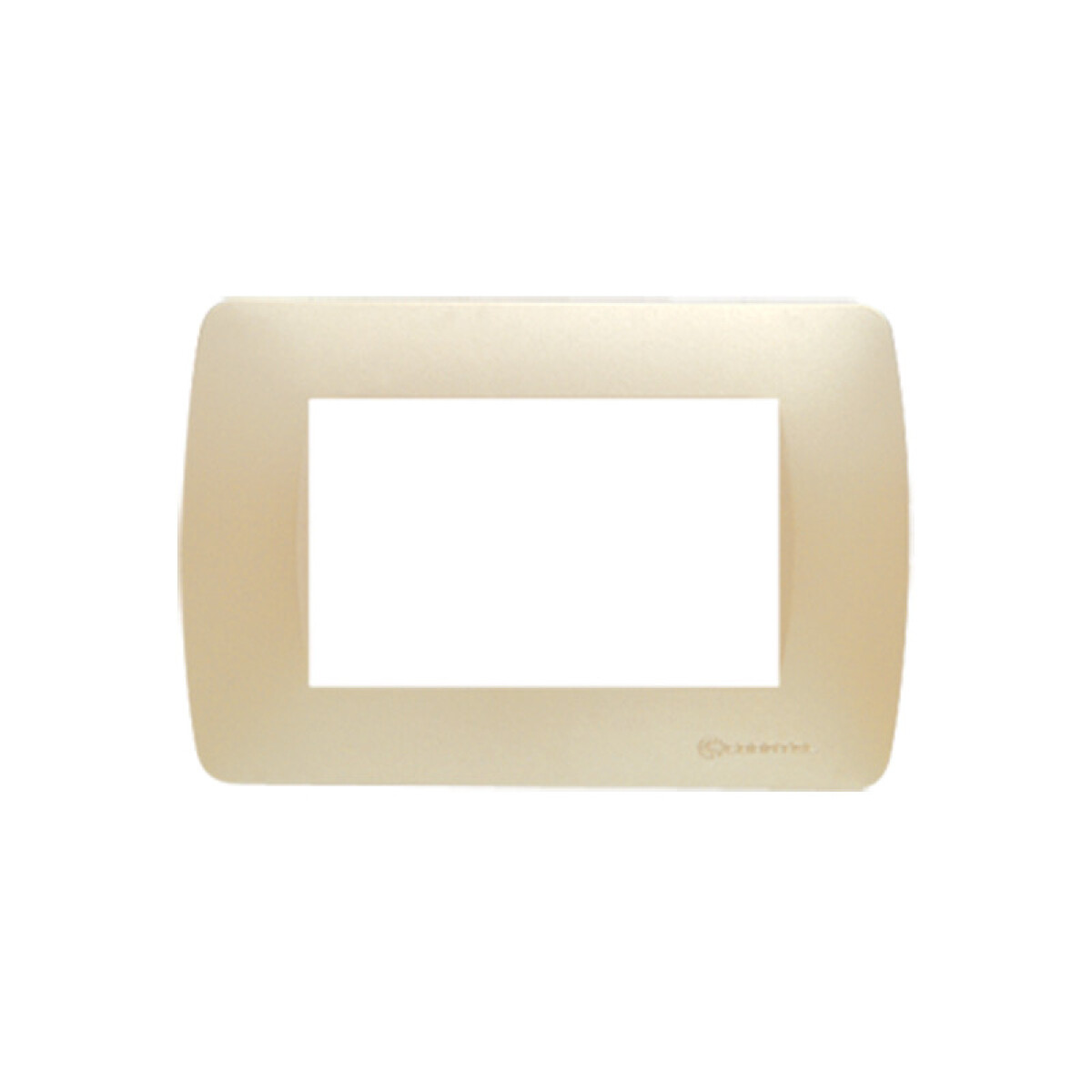 Plaqueta p/3 módulos champagne - Loft - C56967 