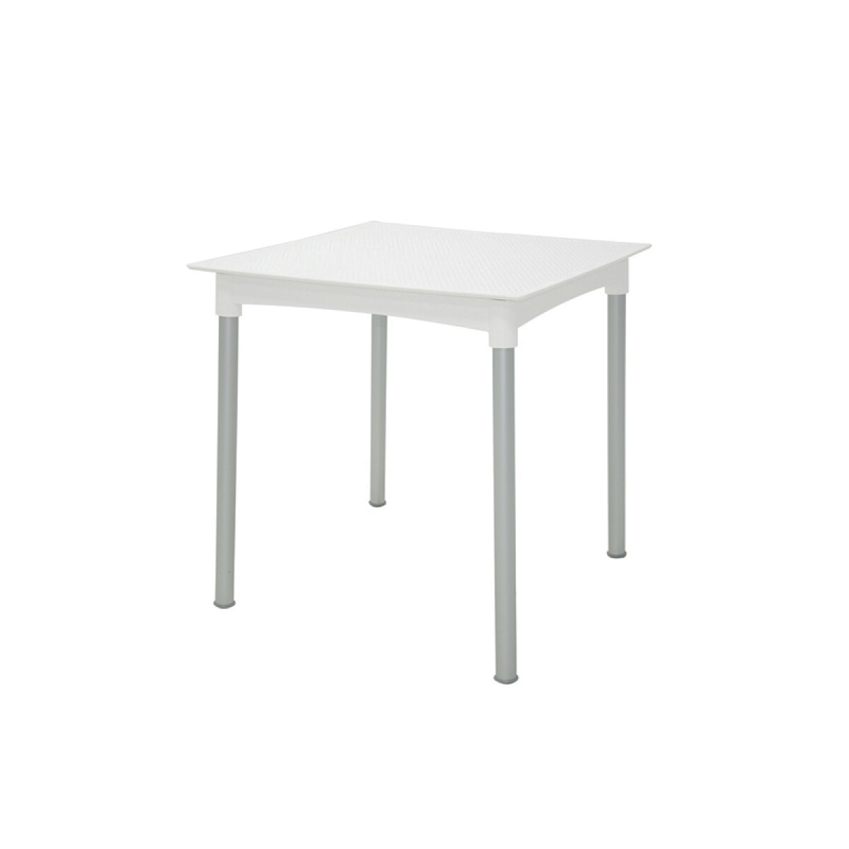 MESA CUADRADA SIMIL RATAN "LAURA" BLANCA -TRAMONTINA - TD0807 