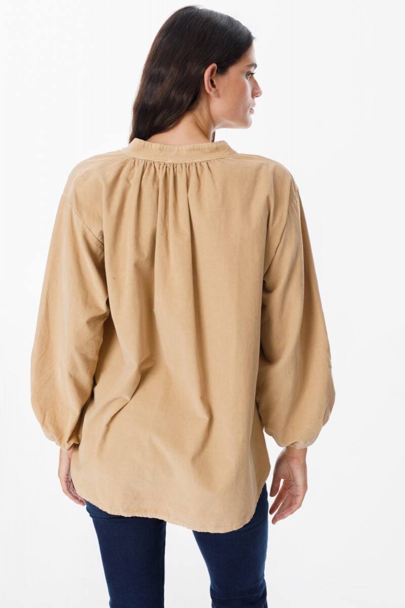 Camisa Poly Camel