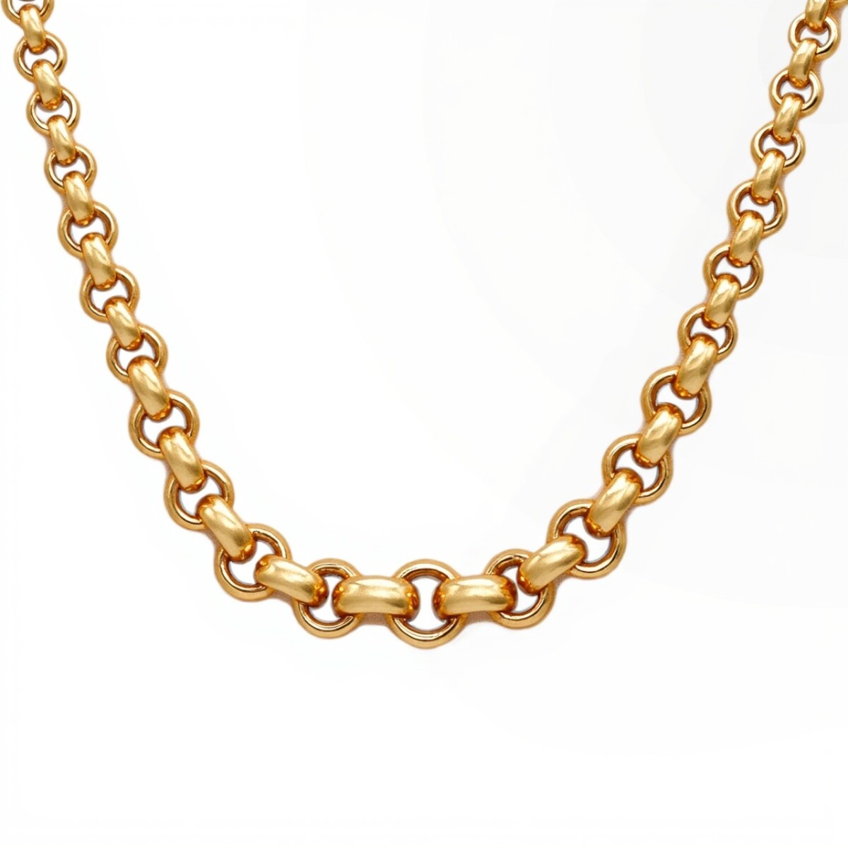 Cadena oro Rolo-Oro bajo -Sin Piedra-CD8022 - sinpiedra 