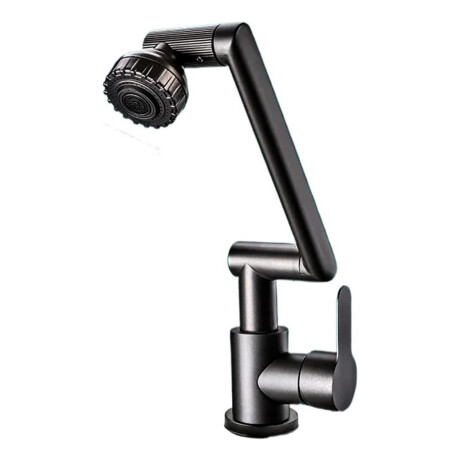 Canilla Monocomando Mezcladora Articulada Multifuncion Negro Negro